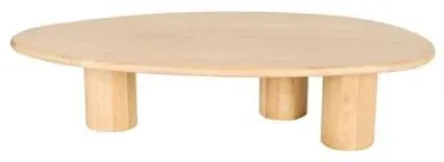 Oakley Curved Coffee Table - Natural Oak