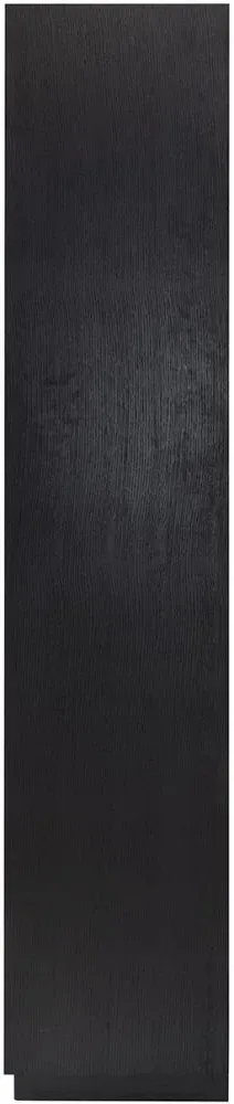 Oakura Bookcase with Cupboard - LH - Black Oak