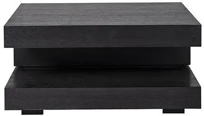 Oakura C Blok Coffee Table - Black, Oak