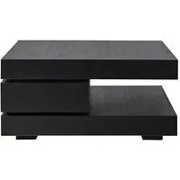 Oakura C Blok Coffee Table - Black, Oak