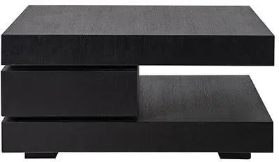 Oakura C Blok Coffee Table - Black, Oak image