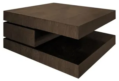 Oakura C Blok Coffee Table - Brown, Oak