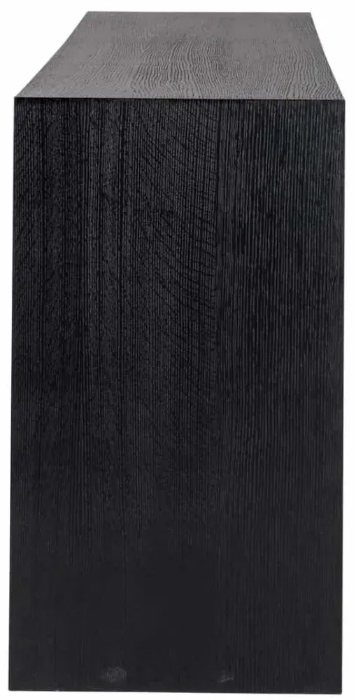 Oakura Console Table - Black, Oak