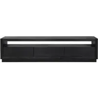 Oakura Extra Large TV Unit with Storage - Black, Oak