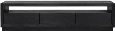 Oakura Extra Large TV Unit with Storage - Black, Oak image