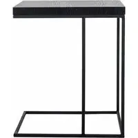 Oakura Sofa Side Table - Black, Oak