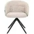 Olivia Swivel Dining Chair - Natural, Fabric