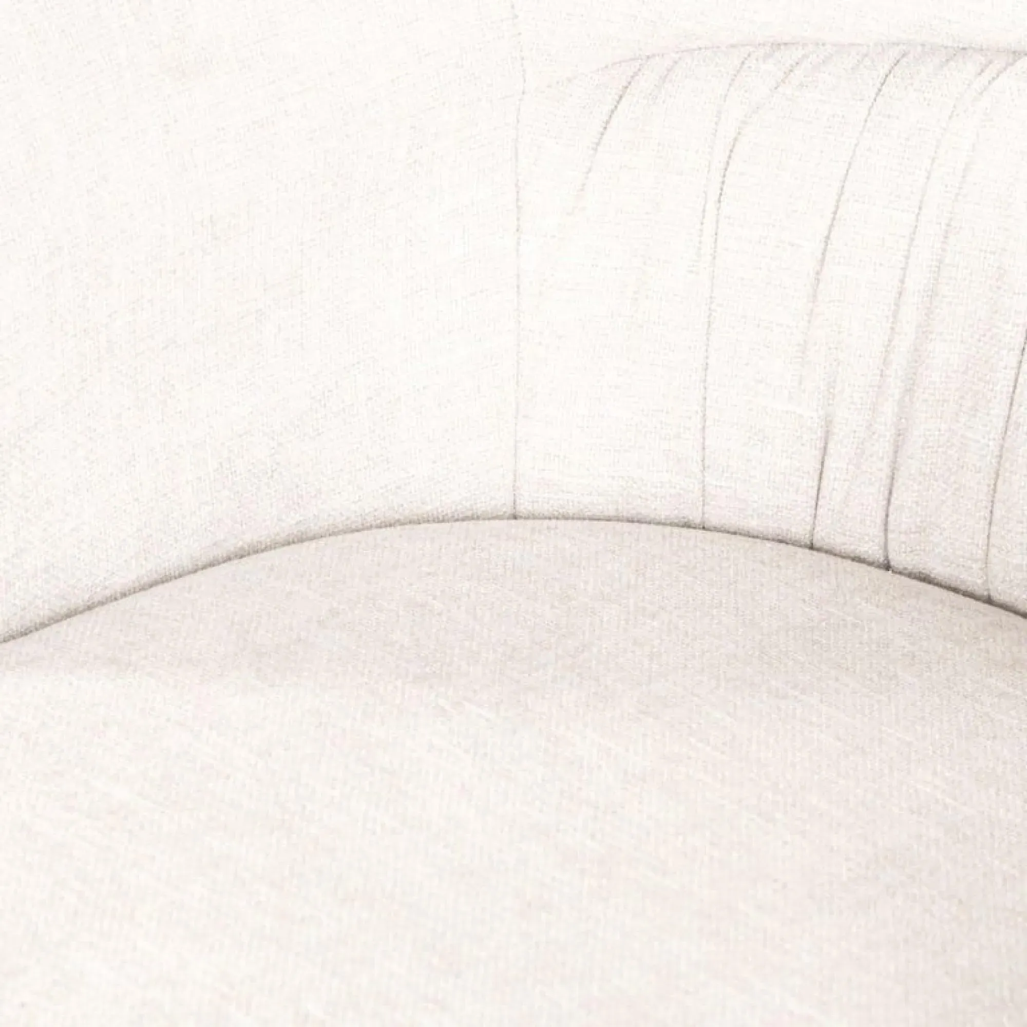 Olivia Swivel Dining Chair - White, Fabric