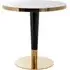 Osteria 2-Seater Round Dining Table with Gold Trim - White