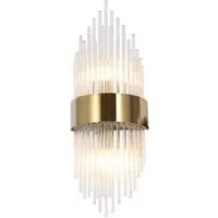 Penelope Glass Wall Lamp - Gold