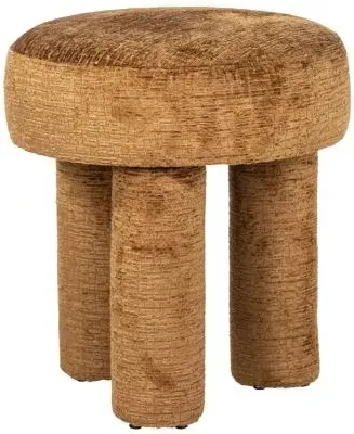 Pommery Fabric Pouffe - Brown image
