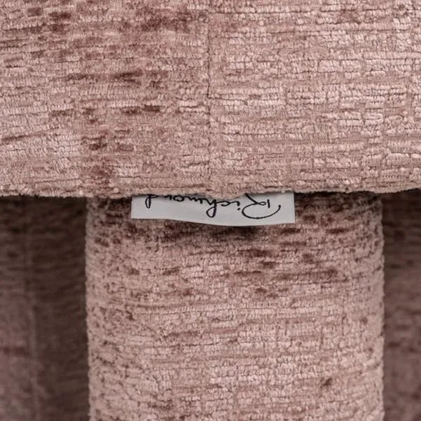 Pommery Fabric Pouffe - Pink