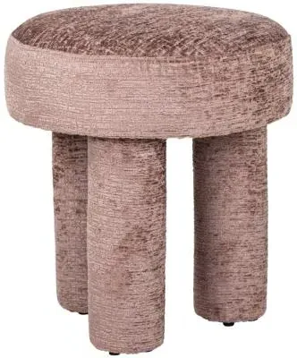 Pommery Fabric Pouffe - Pink