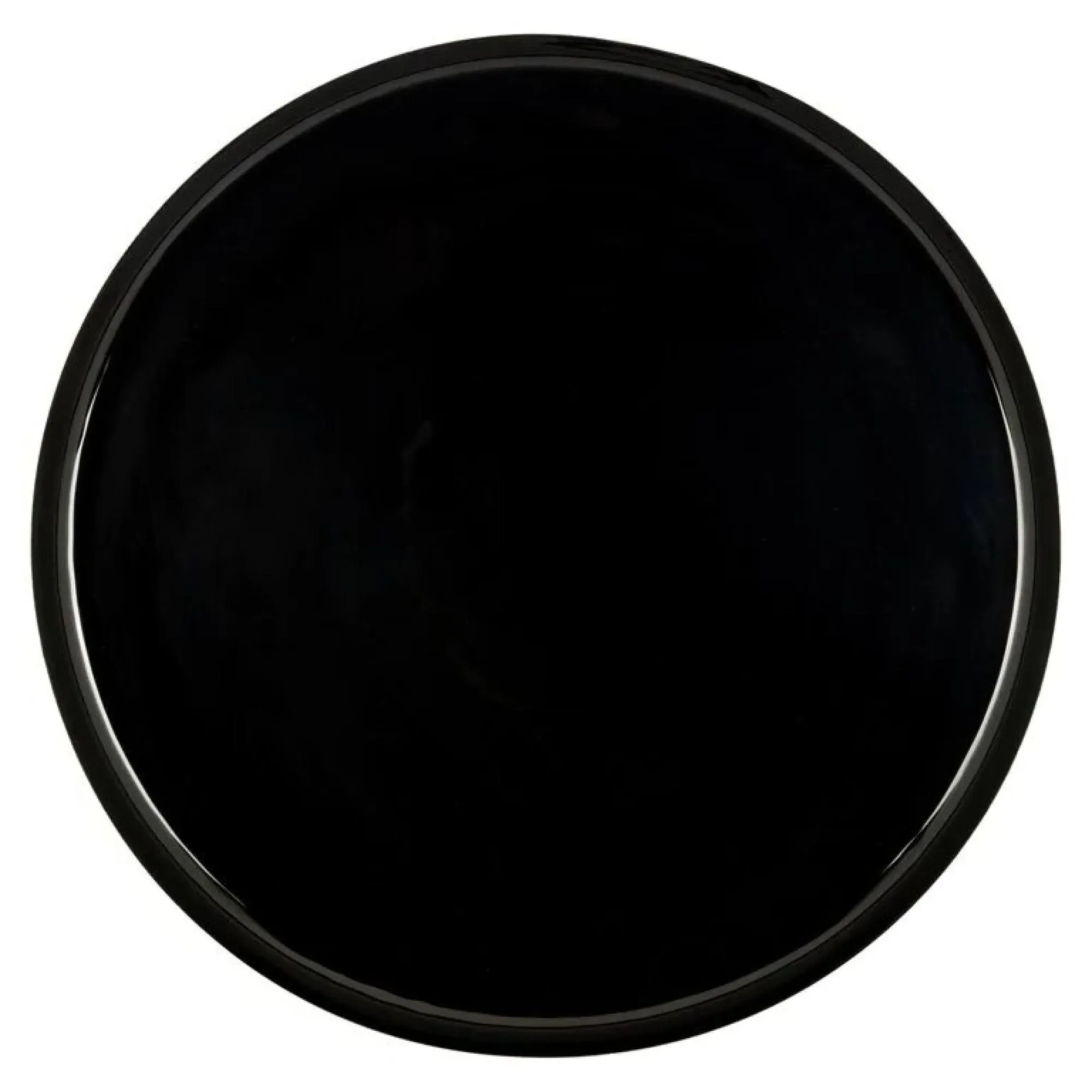 Renao Round End Table - Black, Gold