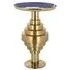 Renao Round End Table - Blue, Gold