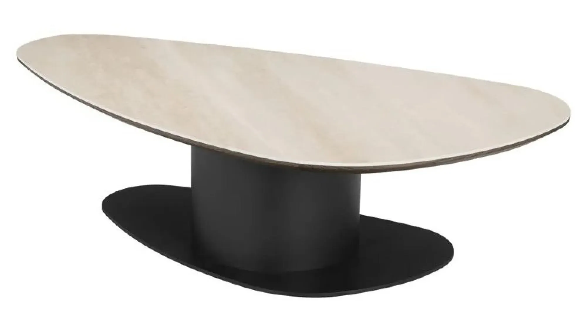 Ritz Coffee Table - Beige, Ceramic