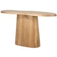 Riva Oak Abstract Console Table - Natural