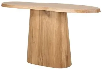 Riva Oak Abstract Console Table - Natural image