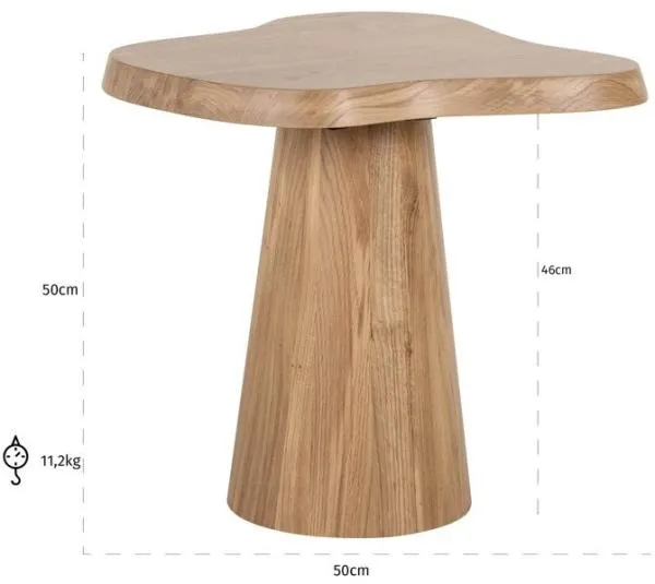 Riva Side Table - Natural, Oak