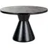 Russell 4-Seater Round Pedestal Dining Table - Stone Effect