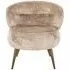Sabor Accent Chair with Gold Legs - Nature