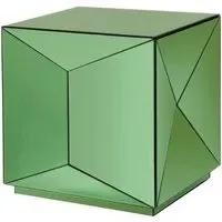 Shifra Mirror End Table - Green