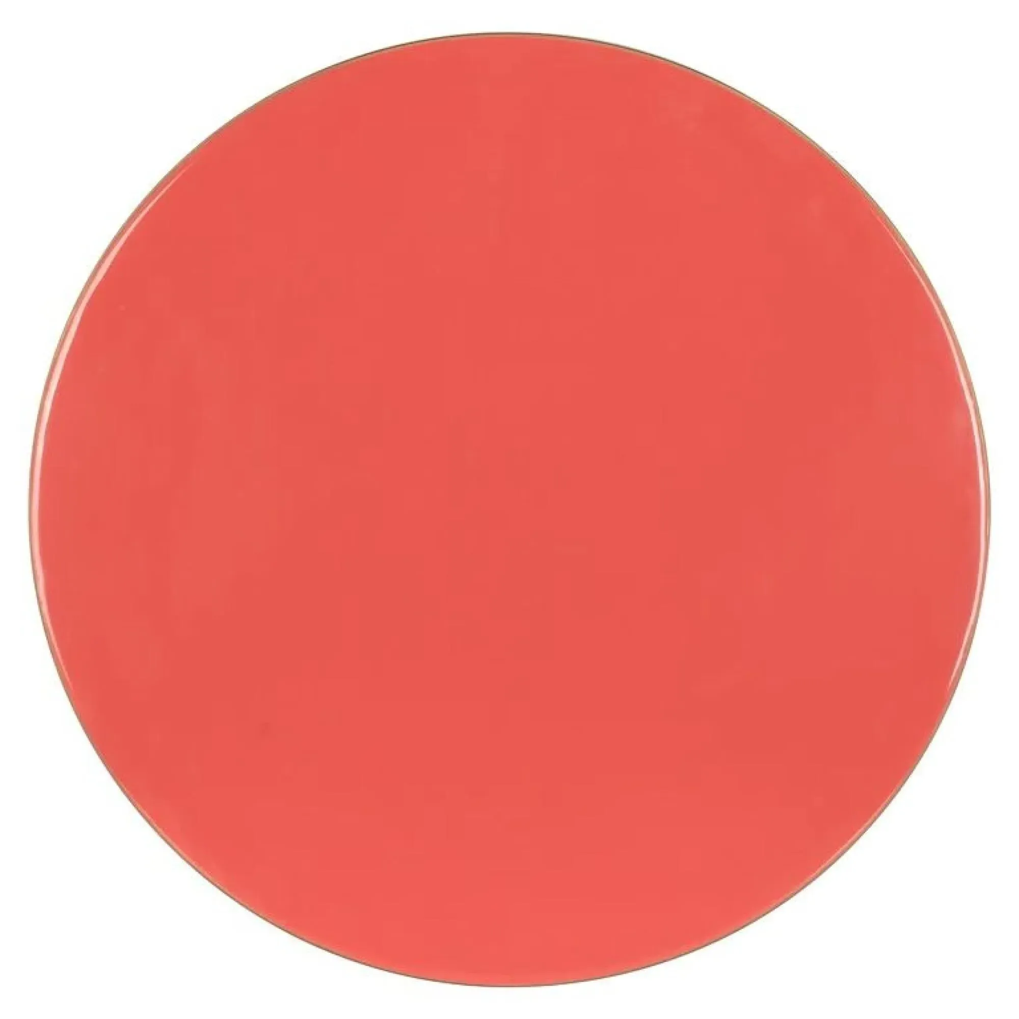 Shirin Round End Table with Gold Trim - Pink