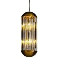 Sila Crystal Pendant Light - Bronze
