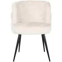 Stella Dining Chair - Beige, Chenille