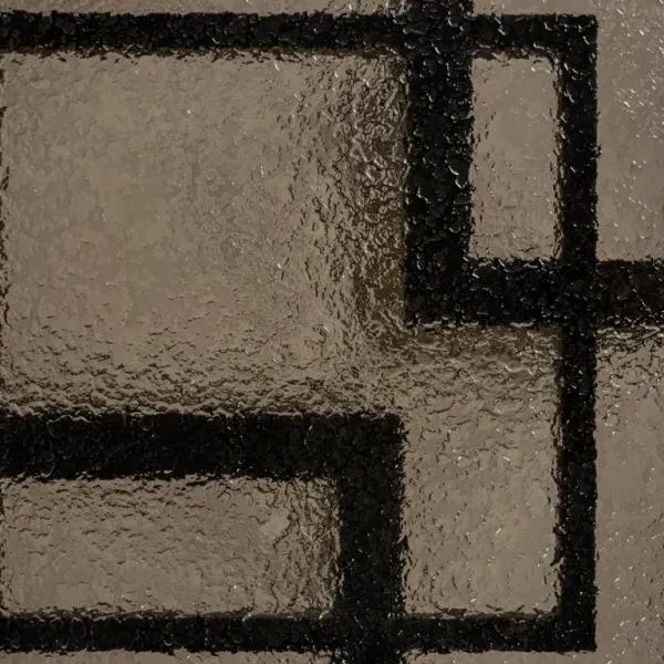 Sterling Square Side Table - Black Glass