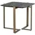 Sterling Square Side Table - Black Glass