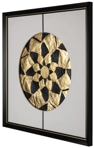 Sun Wall Art - Black, Gold