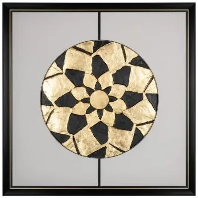 Sun Wall Art - Black, Gold image
