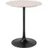 Tavolo Round Bistro Table with Tulip Base - Black, Marble