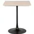 Tavolo Square Bistro Table with Tulip Base - Black, Marble
