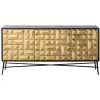 Tetro Large 3 Door Sideboard - Gold