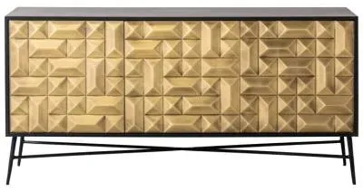 Tetro Large 3 Door Sideboard - Gold image