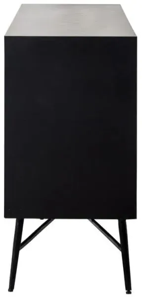 Tetro Large 3 Door Sideboard - Silver