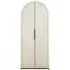 Tivoli 2 Door Arched Cabinet with Gold Trim - White