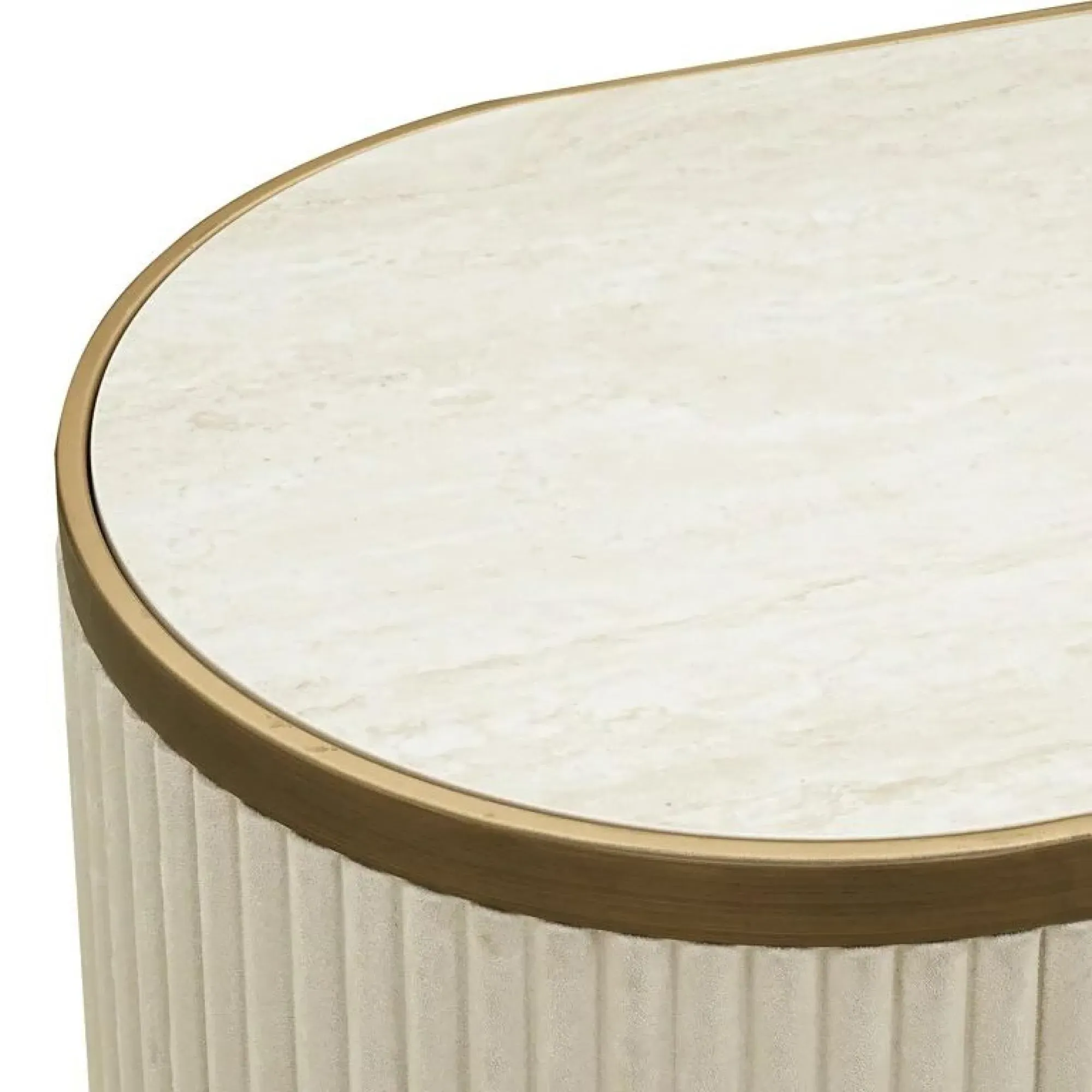 Tivoli Extra Large 4 Door Sideboard with Gold Trim - White