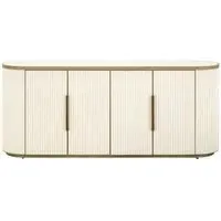 Tivoli Extra Large 4 Door Sideboard with Gold Trim - White