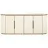 Tivoli Extra Large 4 Door Sideboard with Gold Trim - White