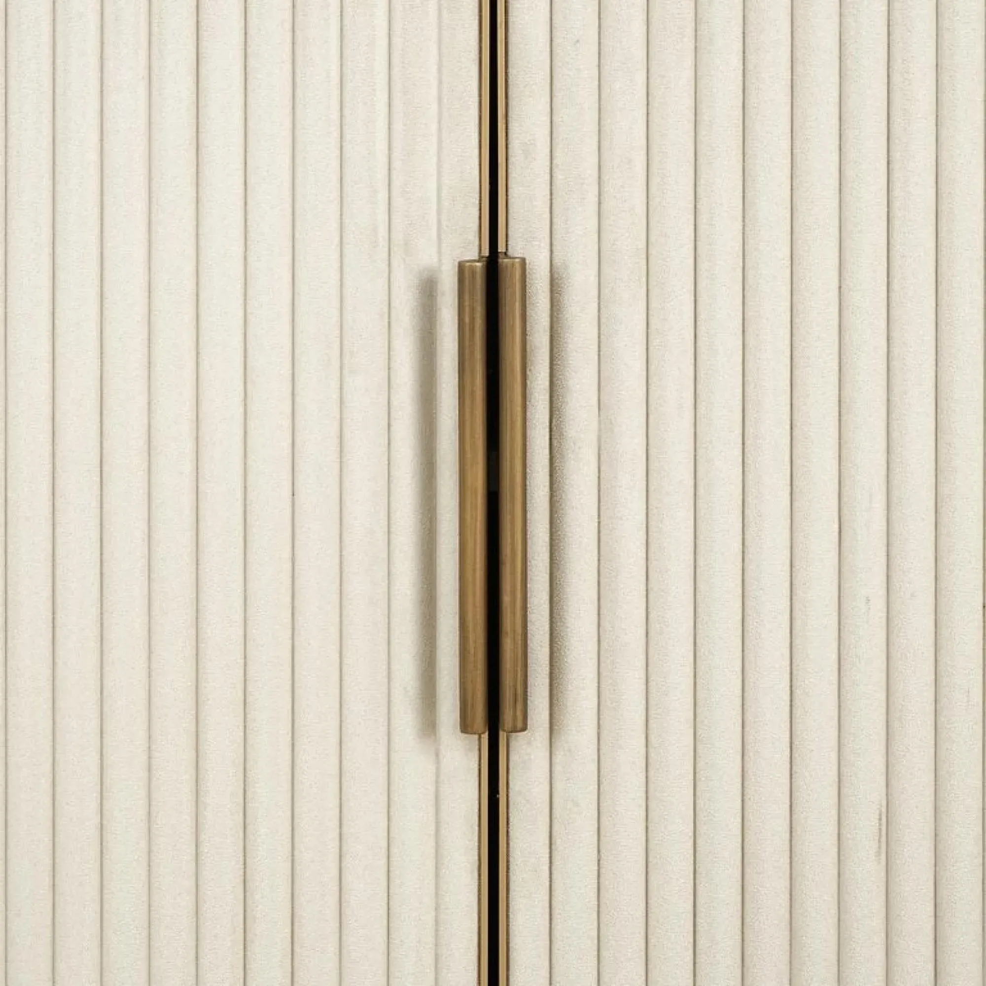 Tivoli Storage Shelving Unit with Gold Trim - White