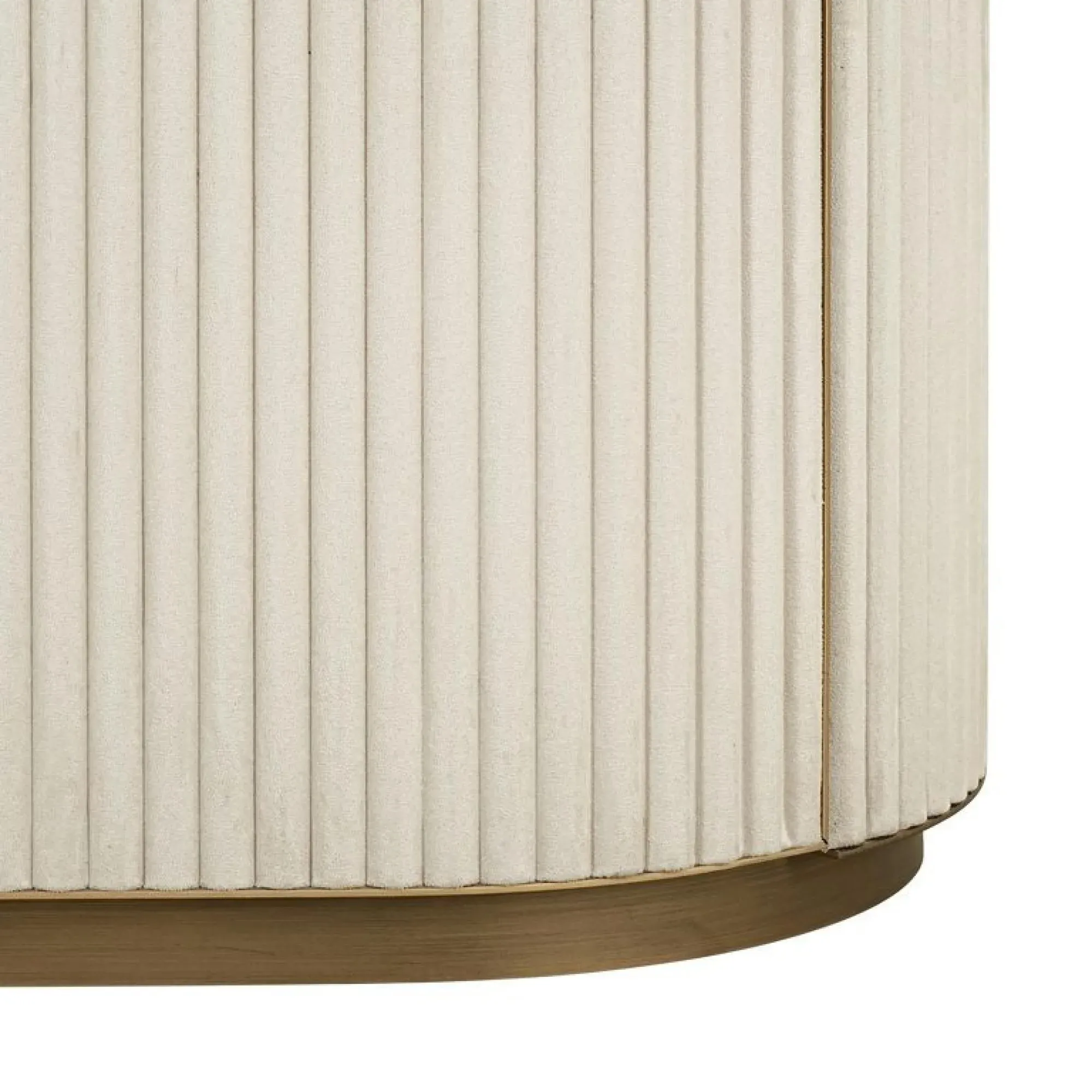 Tivoli Storage Shelving Unit with Gold Trim - White