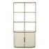 Tivoli Storage Shelving Unit with Gold Trim - White