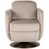 Turner Swivel Accent Chair - Khaki, Velvet