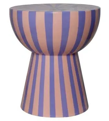 Valeria Round End Table - Pink