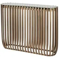 Volante Console Table - Clear, Gold