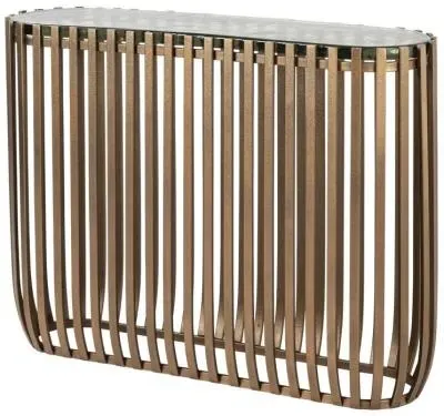 Volante Console Table - Clear, Gold image