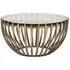 Volante Round Coffee Table - Gold, Glass